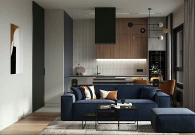 92平 現(xiàn)代簡(jiǎn)約風(fēng)格二居室